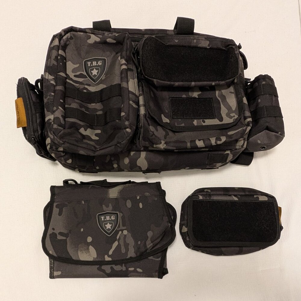 Tactical Baby Gear Deuce Diaper Bag – Multicam Black – Complete Setup